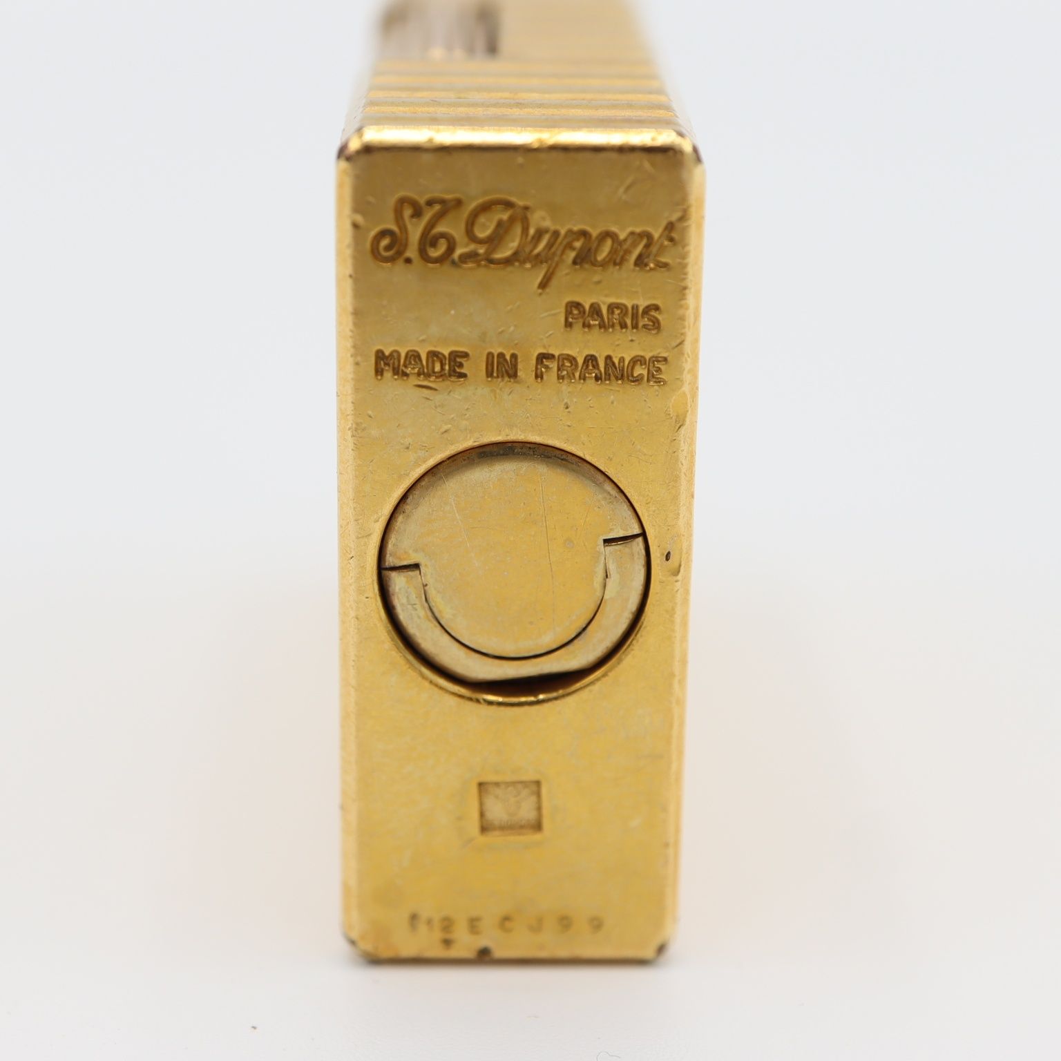 ST.dupont デュポン ガスライター ゴールド 金色 着火未確認 S.T.Dupont デュポン ガスライター LINE1S ライン1S ゴールド