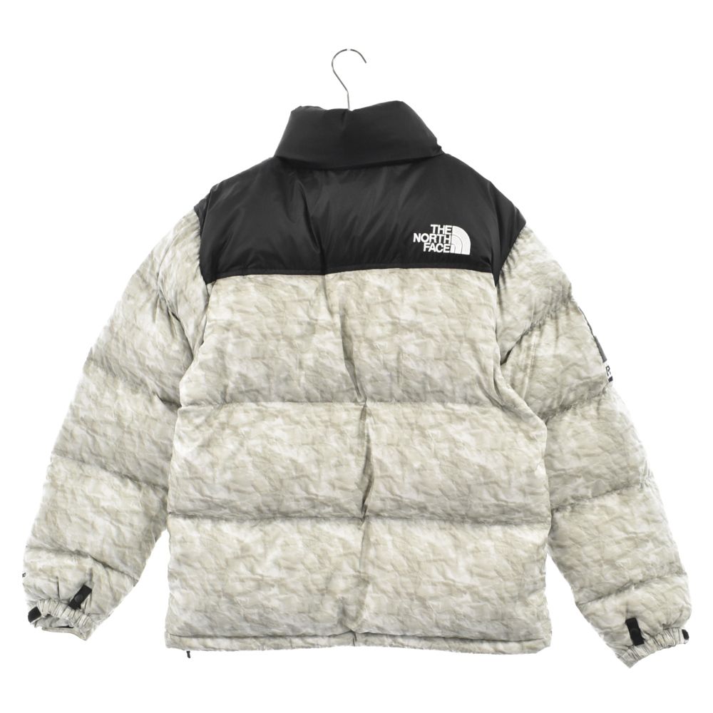 SUPREME (シュプリーム) ×THE NORTH FACE 19AW Paper Print Nuptse Jacket ND91806I  ノースフェイス ペーパープリント ヌプシ ダウンジャケット 紙ヌプシ ND91806I グレー - メルカリ