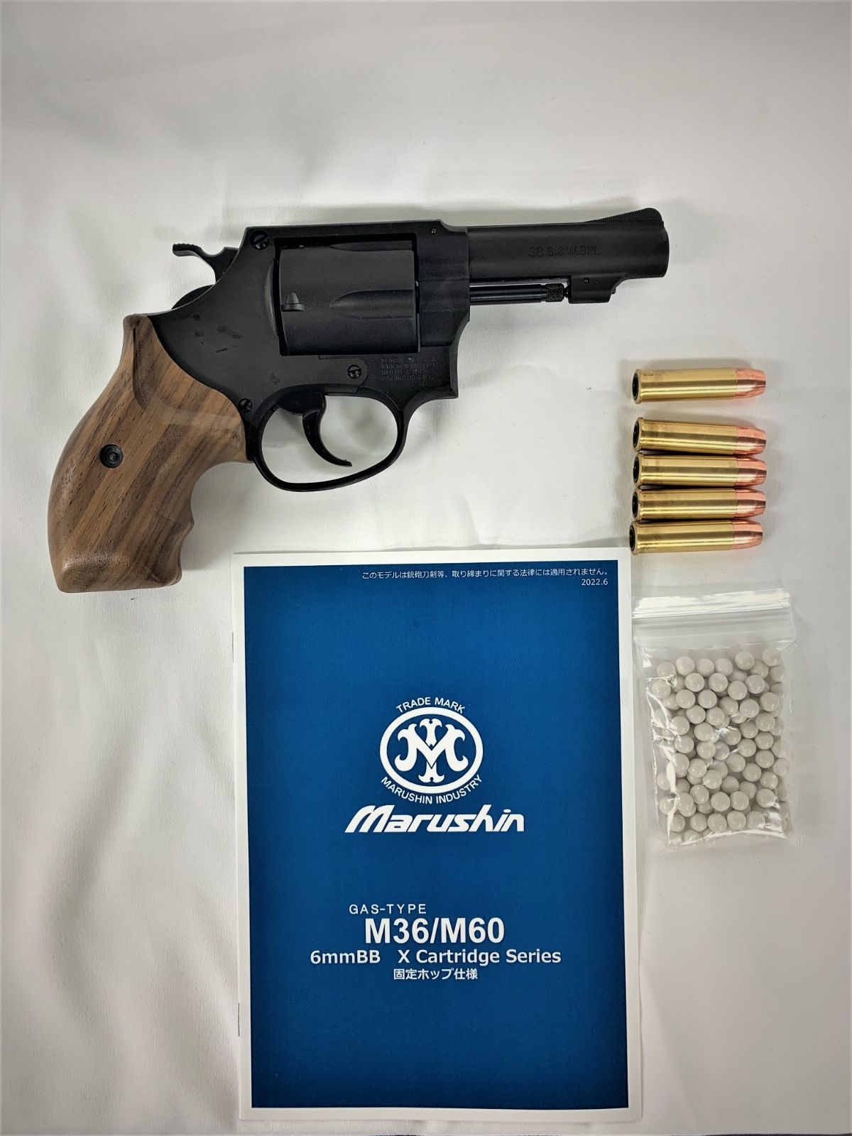 マルシン　m36 m60 m649 フィンガーチャネル付き木製グリップ マルシン m36 とりあえ m60 m649 フィンガーチャネル付き木製