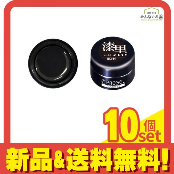 PREGEL(プリジェル) カラーEX  PG-CE249 漆黒 3g 10個セット まとめ売り