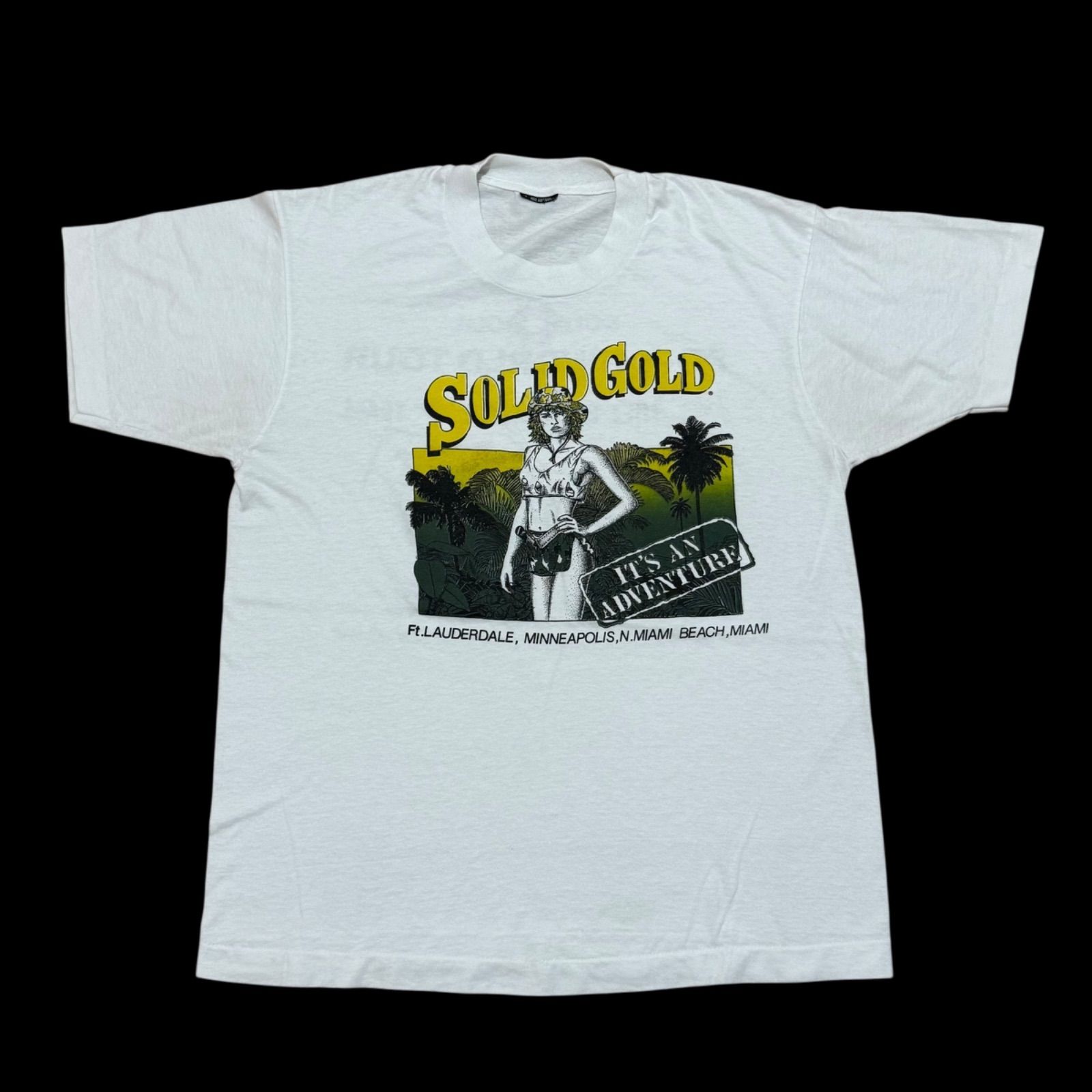 90s Miami Solid Gold Strip Club souvenir Tshirts USA製 Fruits Of 