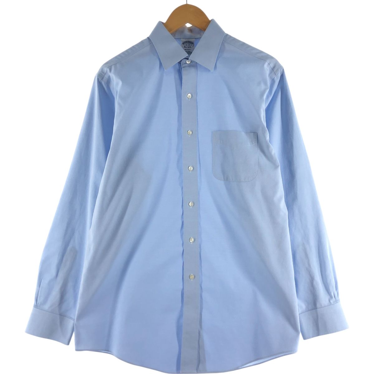 古着 ブルックスブラザーズ Brooks Brothers Est.1818 ワイドカラー 長袖 コットンシャツ レディースM相当 /eaa539848 古着 ブルックスブラザーズ Brooks Brothers Est.1818 ワイド