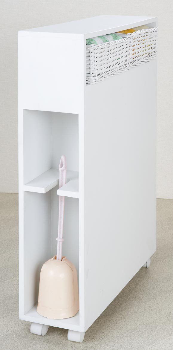 大 SUN HARVEST トイレラック ホワイト 完成品 LS-2400WH 15.5×50×71cm 並行輸入品 TALLINNNEXPO_COM