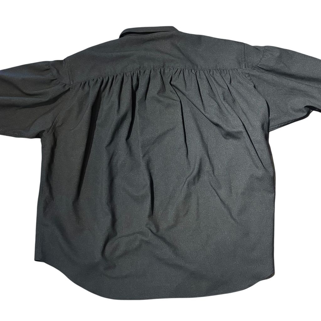 aie エーアイイー 23AW Painter shirt-Poly Sharkskin Twill 長袖シャツ PU667 ブラック size L 代官山A10