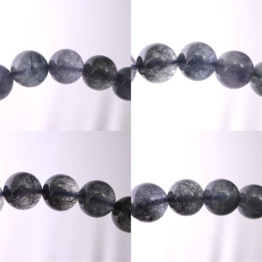 インディゴライト （ブルー トルマリン 入り 水晶） 8mm玉
