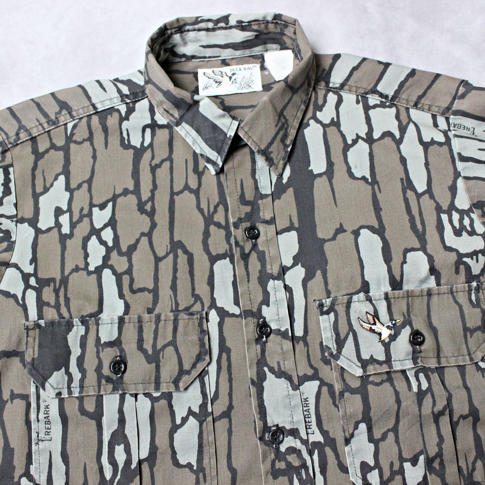 80s USA製 DUCK BAY TREBARK CAMO 迷彩柄 長袖シャツ