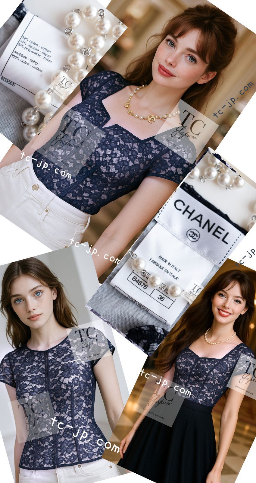 CHANEL ツイード　レース　ブラウス　サイズ40 シャネル CHANEL ツイードレースブラウスサイズ40 シャネル