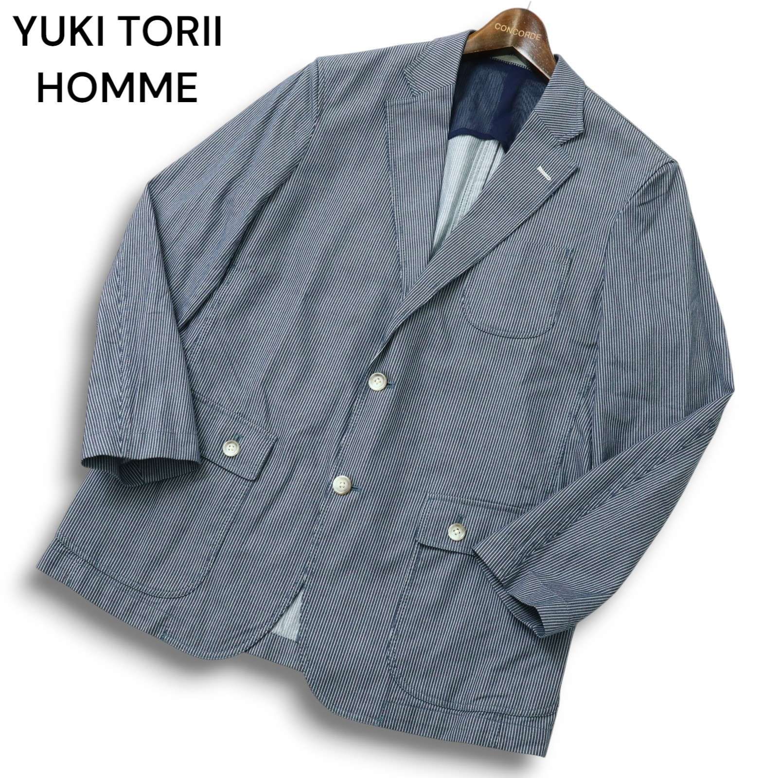 【美品】ユキトリイ　YUKI TORII カッコいい　ジャケット YUKI TORII INTERNATIONAL - YUKITORIIユキトリイ黒のジャケット