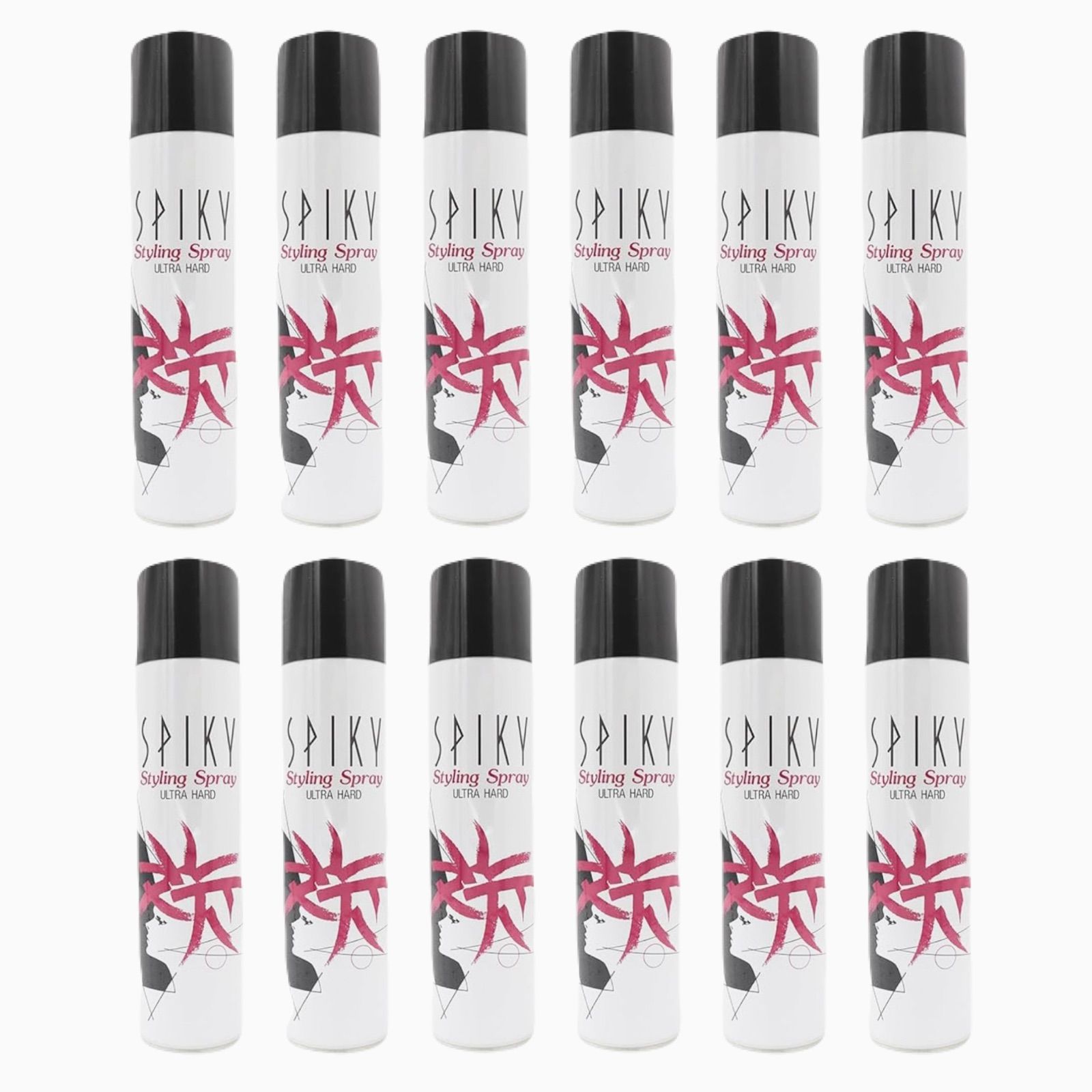 イリヤ スパイキー スタイリングスプレー ヘアスプレー 190g 12本セット ウルトラハードスプレー IRIYA COSMETICS SPIKY スパイキースタイリングスプレー スタイリング スプレー 前髪 メンズ レディース