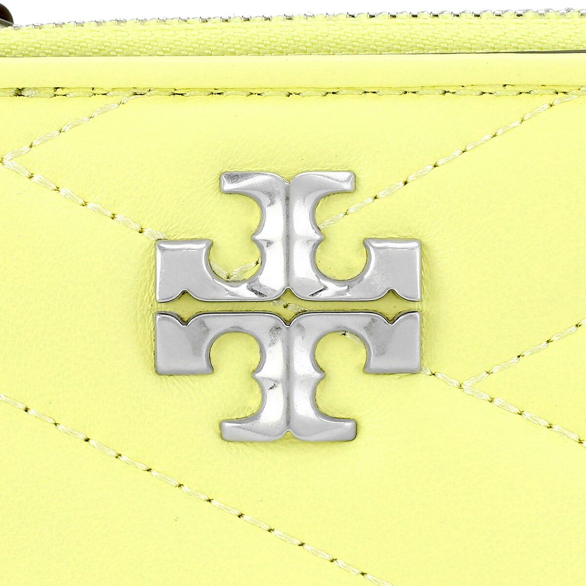 新品 トリーバーチ TORY BURCH 2つ折り財布 キラ シェブロン パステルイエロー 新品 トリーバーチ TORY BURCH 2つ折り財布 キラ シェブロン パステル