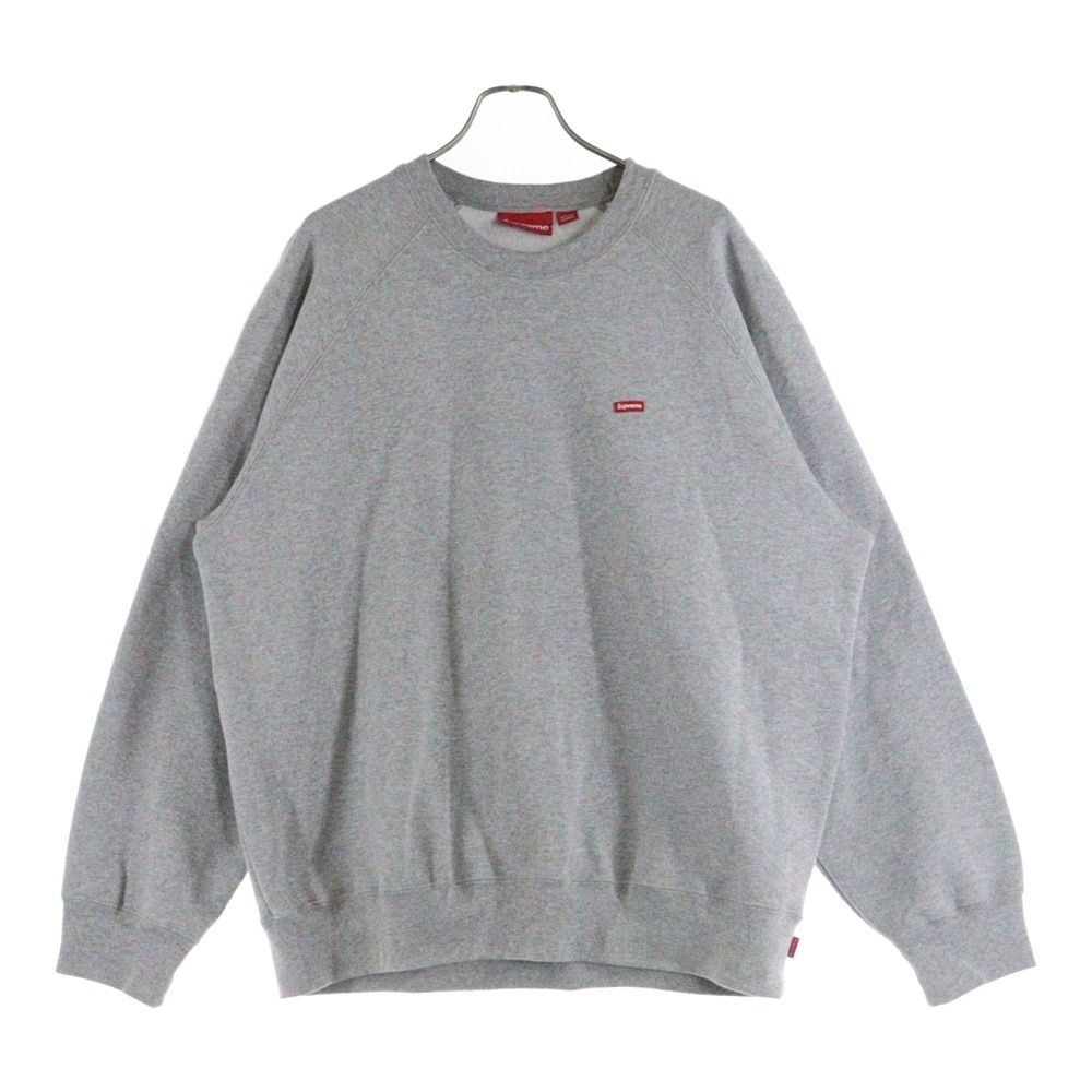 SUPREME シュプリーム 24SS Small Box Raglan Crewneck スモールボックスロゴ ラグランスリーブクルーネックスウェット トレーナー グレー
