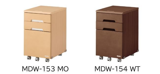 ウォルナット色 ワゴン 学習机 ミニマル 勉強机 minimal 学習デスク KOIZUMI コイズミ MDW-154 WT