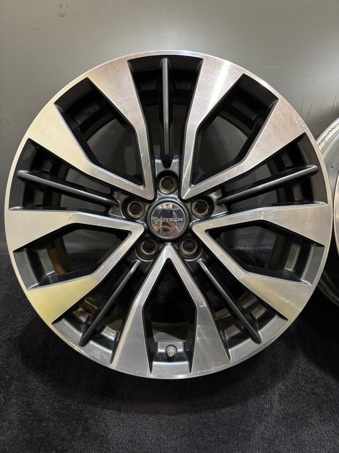 日産 T32 エクストレイル 純正 AUTECH 18インチ 7J 45 114.3 5H アルミホイール 4本 1-K320