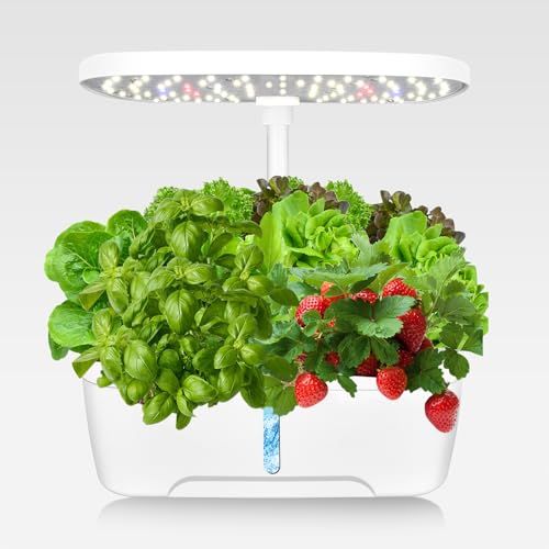 iDOO 12株野菜栽培可能 水耕栽培キット、LEDライト、自動水循環 iDOO
