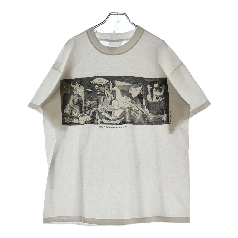 VINTAGE (ヴィンテージ) 00s Pablo Picasso Guernica パブロピカソ ゲルニカ アートプリント 半袖Tシャツ ホワイト