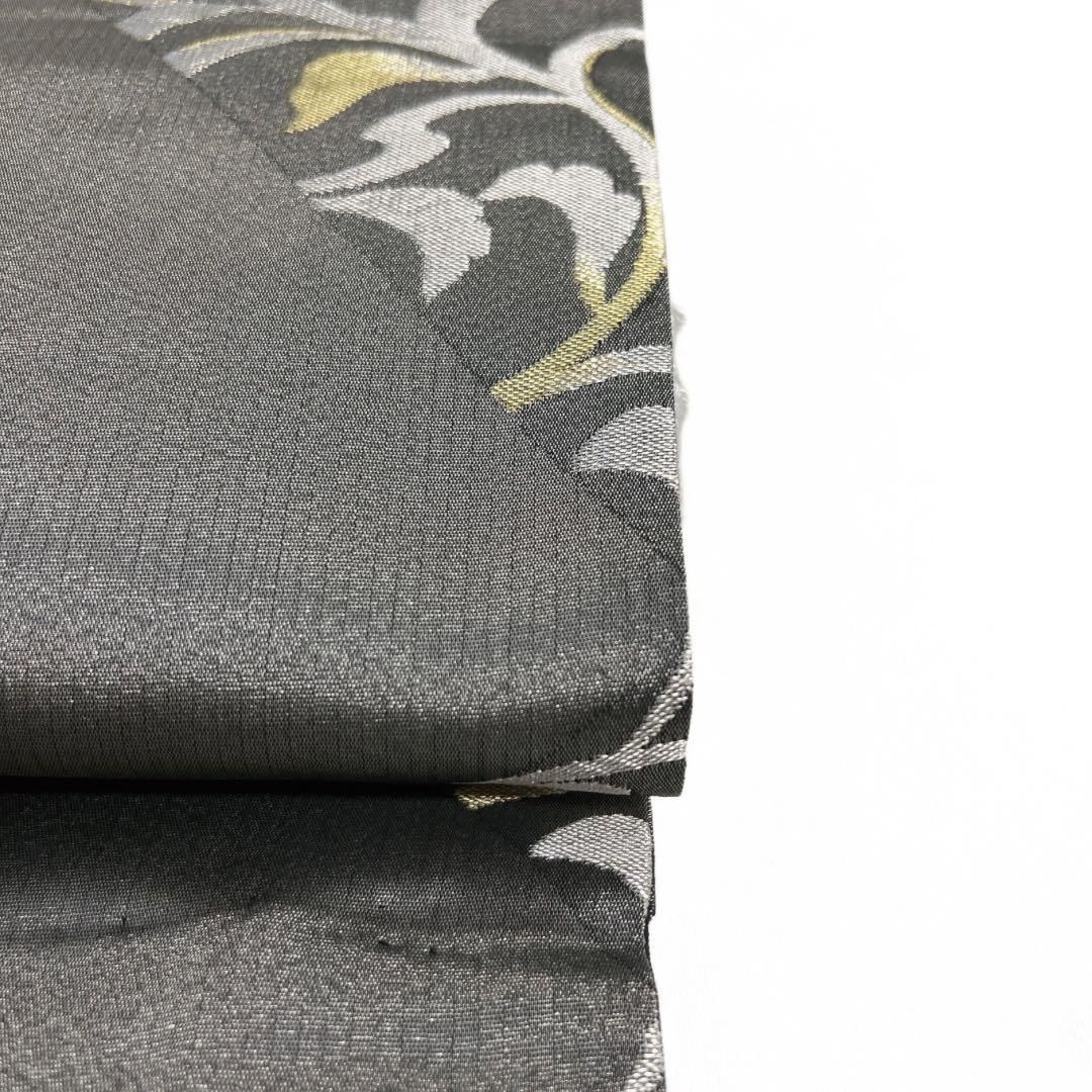 付け帯 作り帯 唐草 グレー 変わり鱗 幾何学 着物 帯 014a d - メルカリ