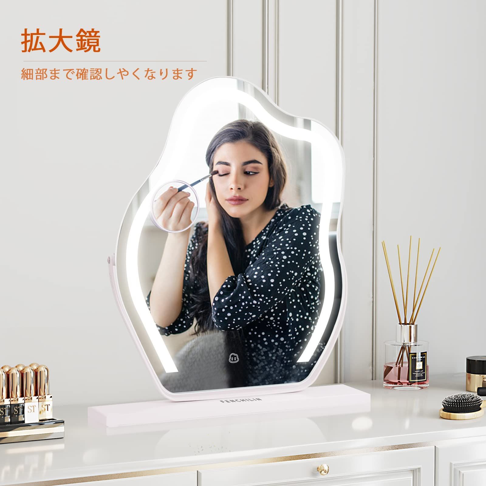 francfranc ブリエ ハリウッドミラー スクエア 女優ミラー 鏡