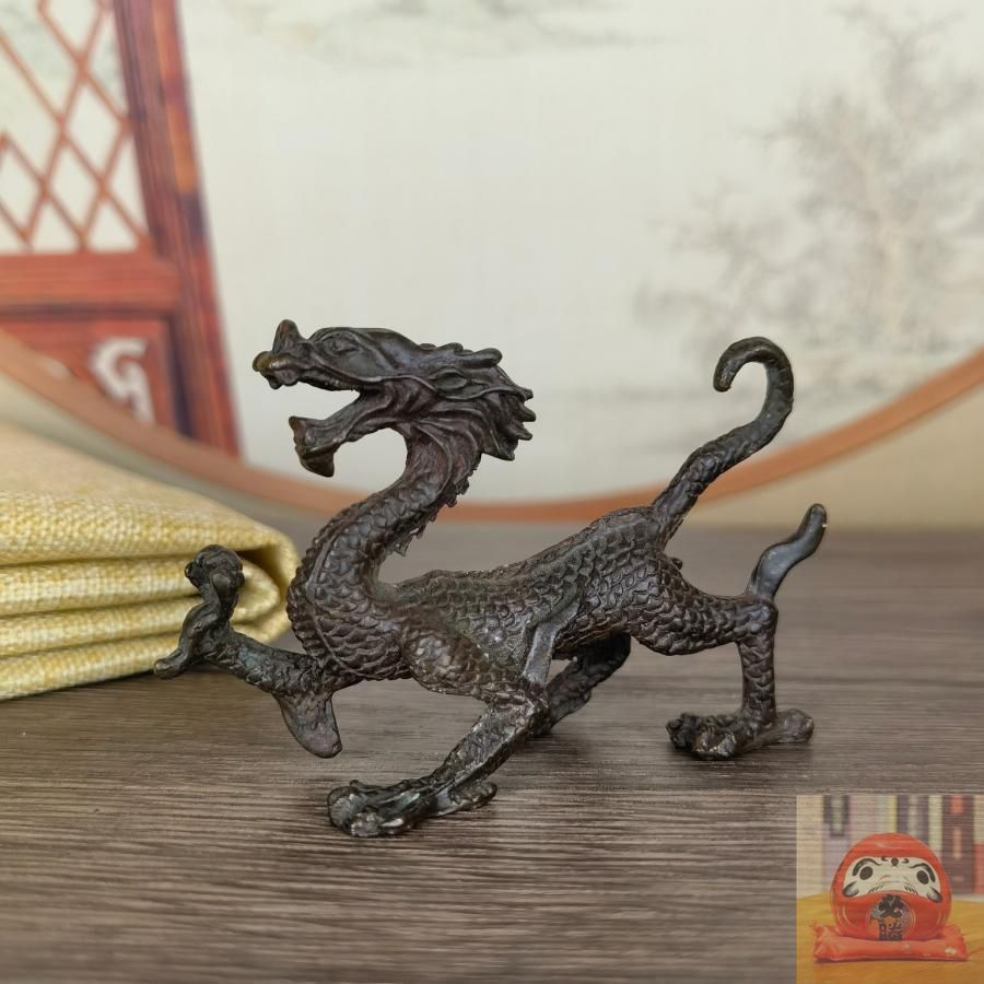 青銅　銅　龍　オブジェ　置物　アンティーク　骨董品 5c828de21ea0bb3e73a4f6905a5359