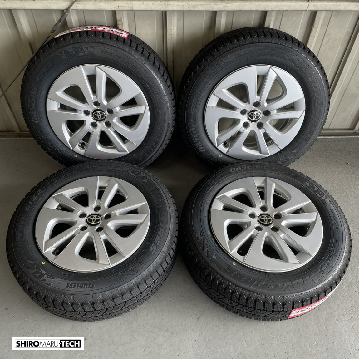 【国内正規品】新品タイヤ 195/65R15 91Q TOYO トーヨー OBSERVE GIZ2 中古ホイール トヨタ 50系プリウス純正  15インチ 6.5J +40 5H 100 スタッドレス タイヤ タイヤホイールセット 2022年製造 【在庫品】