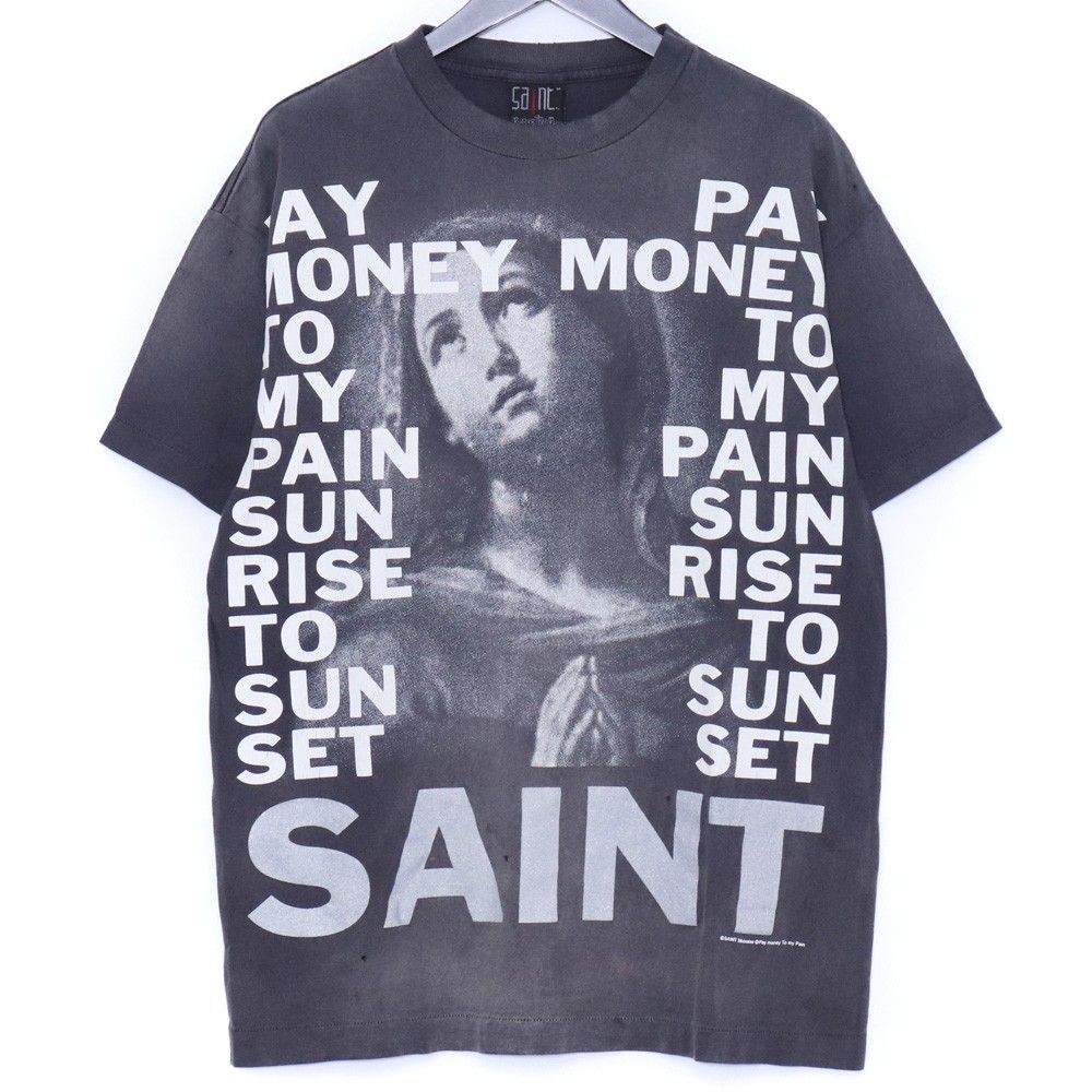 SAINT MICHAEL PTP_SS TEE STAY REAL BLK Mサイズ ブラック SM-YS8 