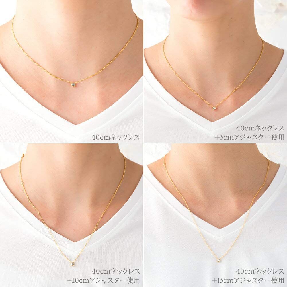 数量 14 KGF ネックレス チェーン 延長 長さ調節 ジュエリーショップエム アジャスター レディース 金属アレルギー対応
