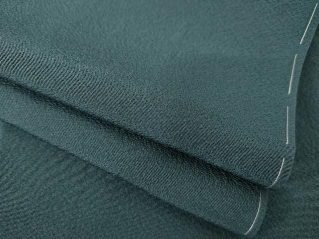 平和屋着物●上質な色無地 錆鉄御納戸色 正絹 ♥ AABC4123ck