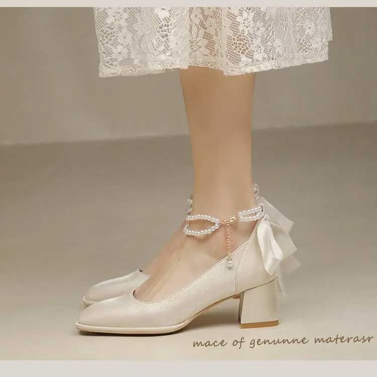 【足首のリボンがポイント☆】CHANEL アンクルストラップヒール CHANEL シャネル ココマーク ポインテッド パンプス アンクル