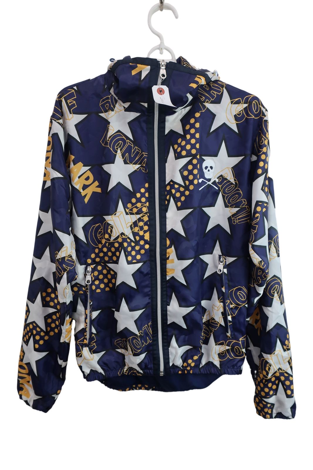 美品】MARK&LONA(マークアンドロナ) ウィンドブレーカー ネイビー白星