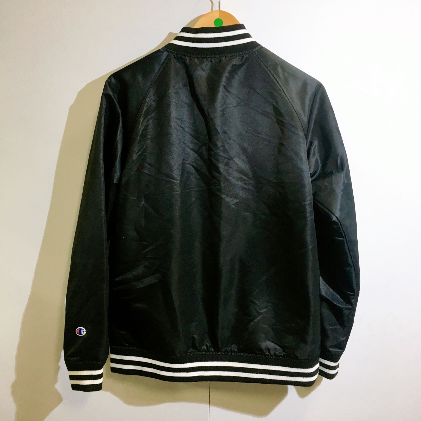 美品】champion チャンピオン スタジャン ボンバージャケット ブルゾン 