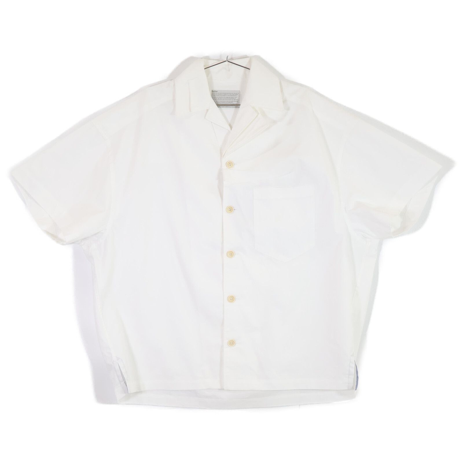 kolor カラー 【23SS】23SCM‐B12123S ドッキングカラー 半袖シャツ/ 1 