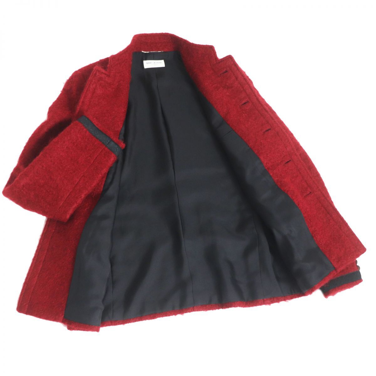 極美品□SAINT LAURENT PARIS/サンローランパリ 531609 ウール×モヘア 