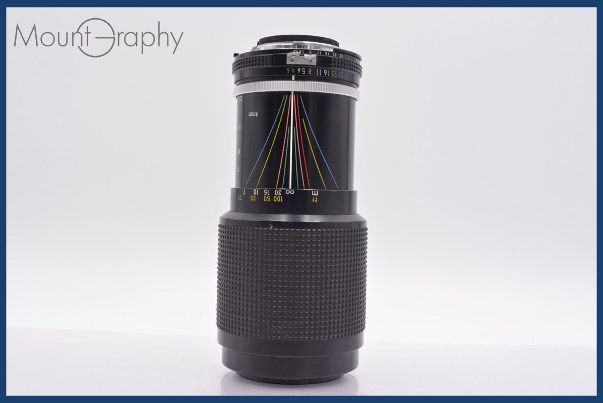 ニコン Nikon Zoom-NIKKOR 80-200mm F4.5 Ai 前後キャップ-レンズフィルター付 完動 同梱可 mj5069