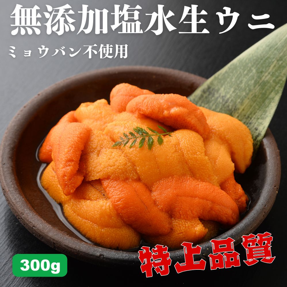 着日指定不可 無添加 塩水ウニ パック 300g |ミョウバン不使用 雲丹 うに ウニ ムラサキウニ バフンウニ
