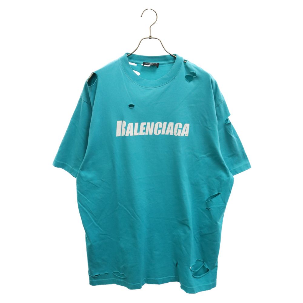 BALENCIAGA (バレンシアガ) 21SS Caps Destroyed Flatground Tee 