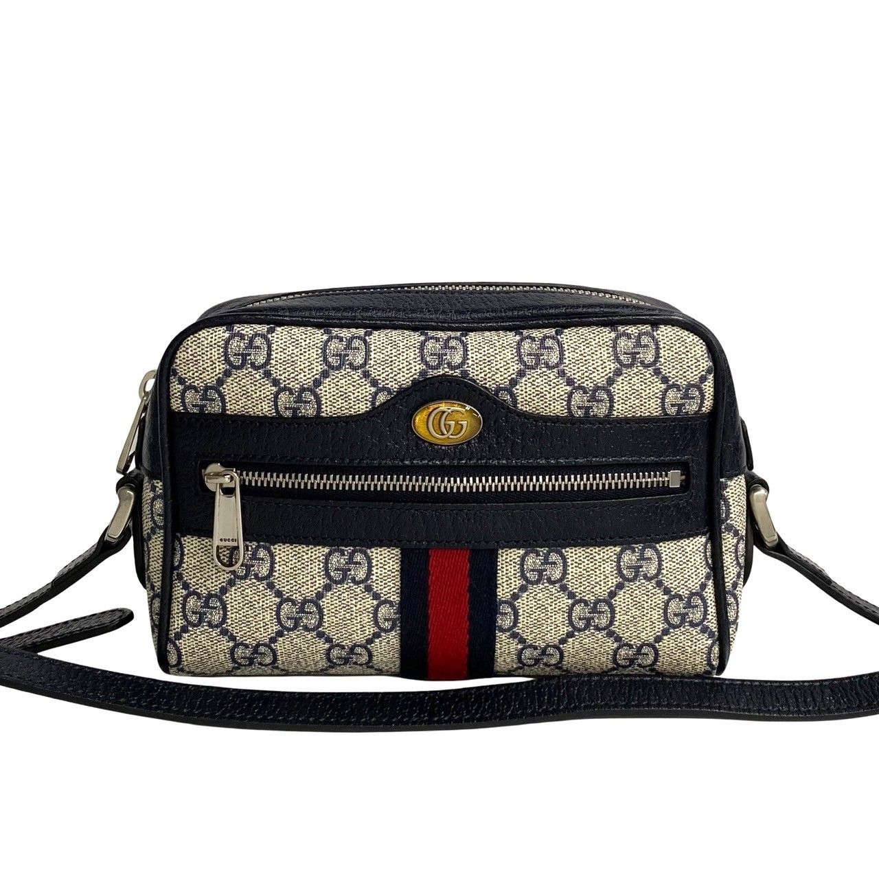 極 美品 GUCCI グッチ オフィディア GGスプリーム シェリーライン GG