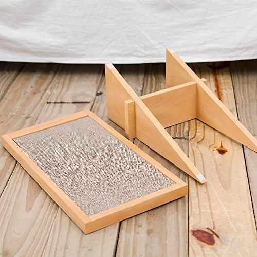 ペットプロ スクラッチスロープ スモールウェーブ ゴミが出にくい 高密度 高耐久 猫 爪研ぎ ナチュラル STEELWINDOWSANDDOORS_COM