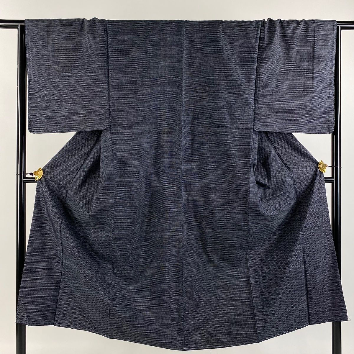 男着物 身丈138.5cm 裄丈65.5cm M 袷 アンサンブル 紬 幾何学
