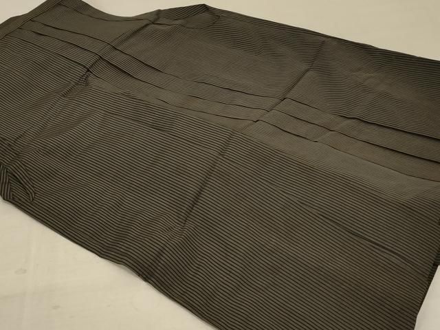 平和屋着物＊夏物 男性 馬乗り袴 縞 正絹 AABA9421jd