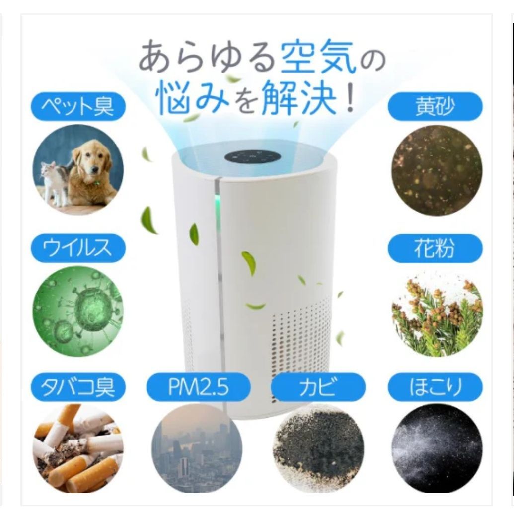 空気清浄機 小型 消臭 省エネ 花粉 脱臭機 たばこ 除菌 ペット
