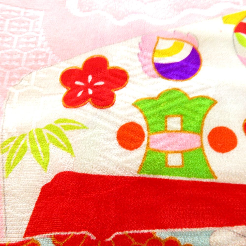 襦袢 昔襦袢 長襦袢 アンティーク 広衿 正絹 ピンク 赤 緑 黄 紫 白