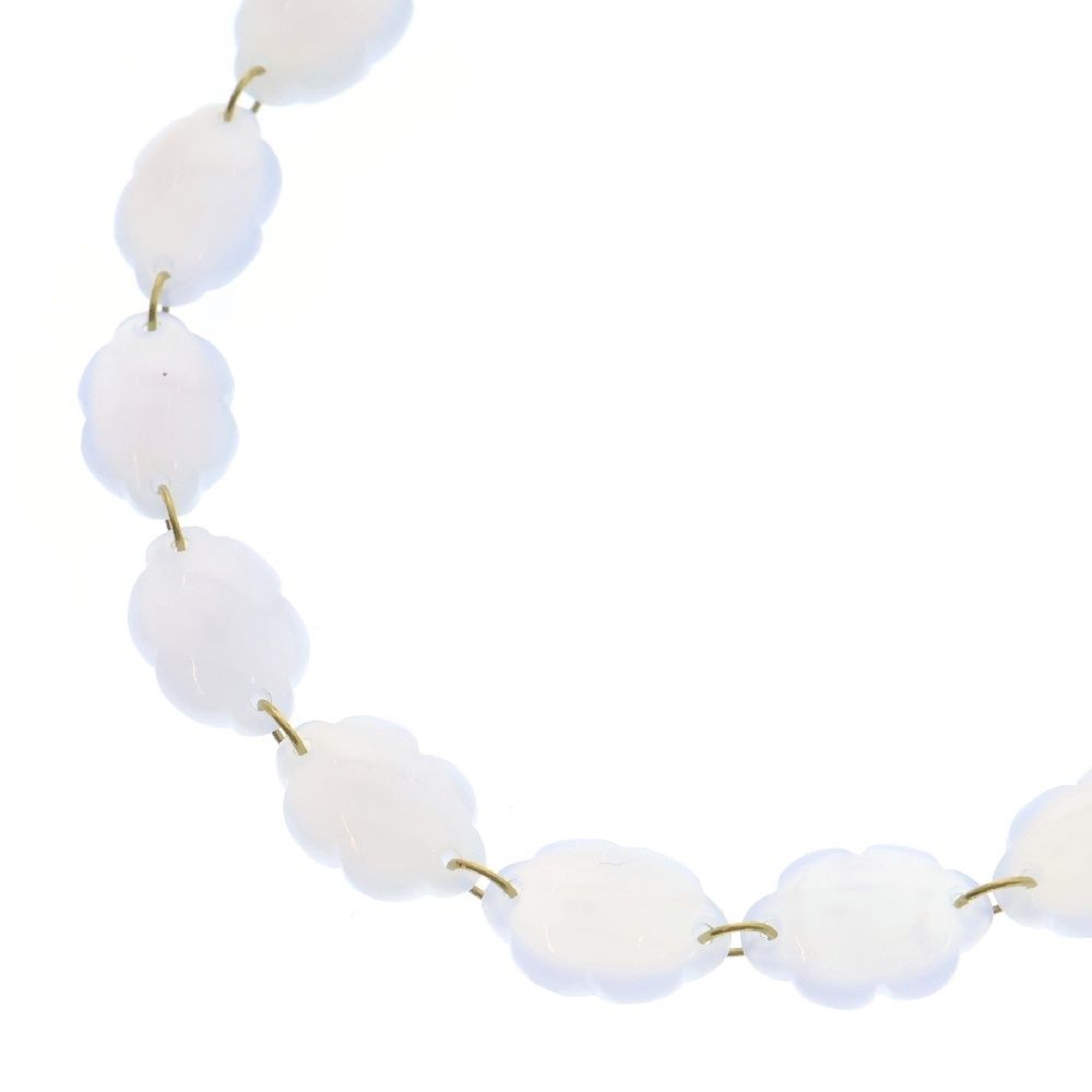 Marie Helene De Taillac マリーエレーヌ ドゥ タイヤック BLUE CHALCEDONY ブルーカルセドニー ヘブン ネックレス レディース ブルー|ゴールド