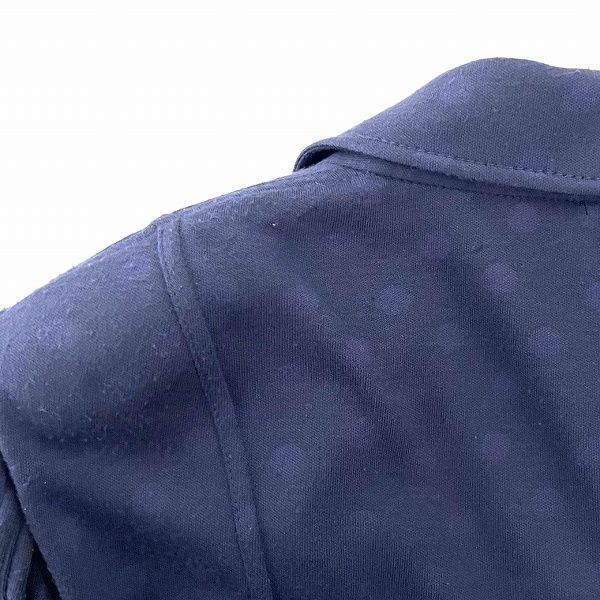 anc イタリヤ 伊太利屋 ジャケット 9 紺 薄手 ポケット ドット anc イタリヤ 伊太利屋 ジャケット 9 紺 薄手 ポケット ドット