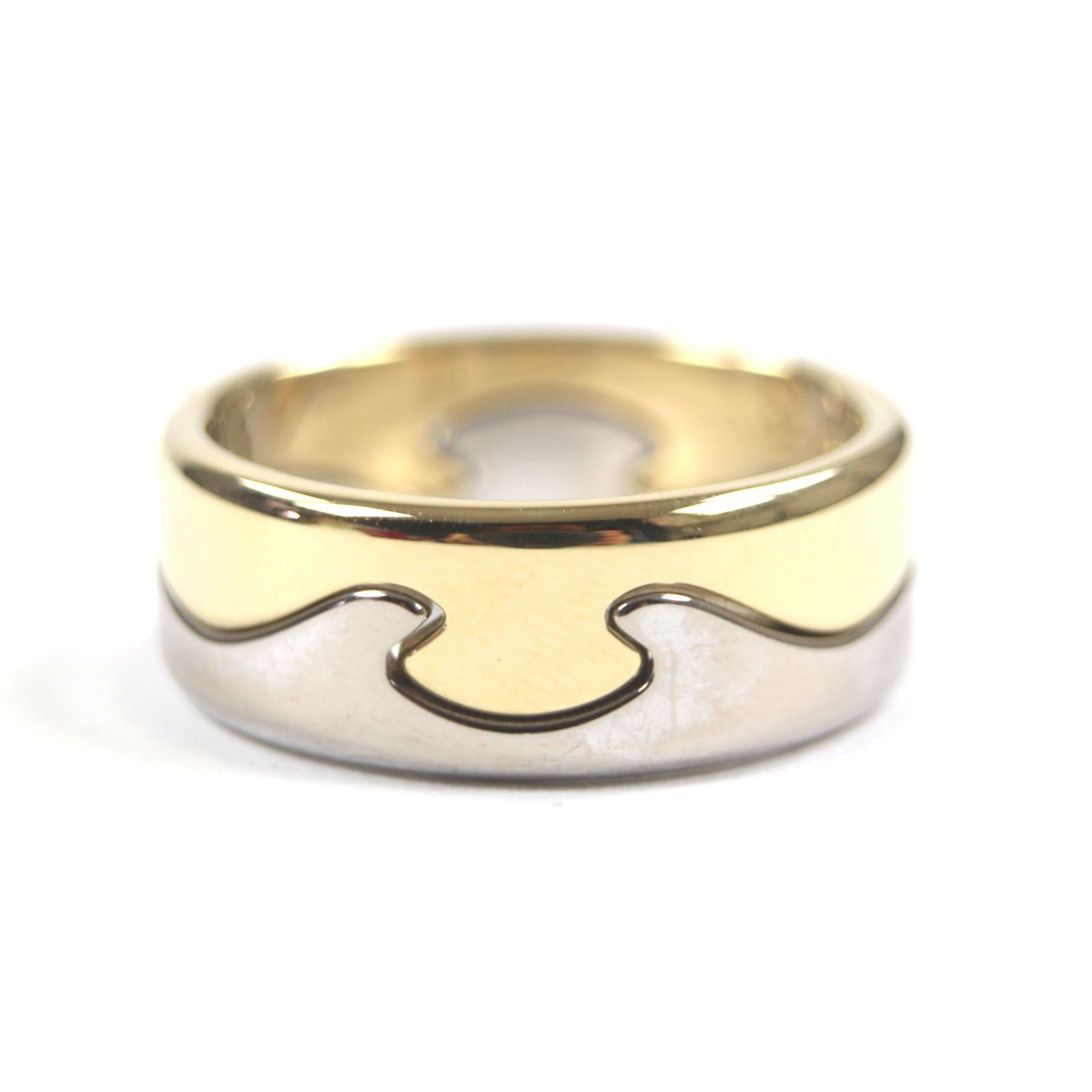 極美品　  ジョージジェンセン 750 平打ちリング　17 Georg Jensen - 極美品 Georg Jensen ジョージジェンセン 750 平打ち