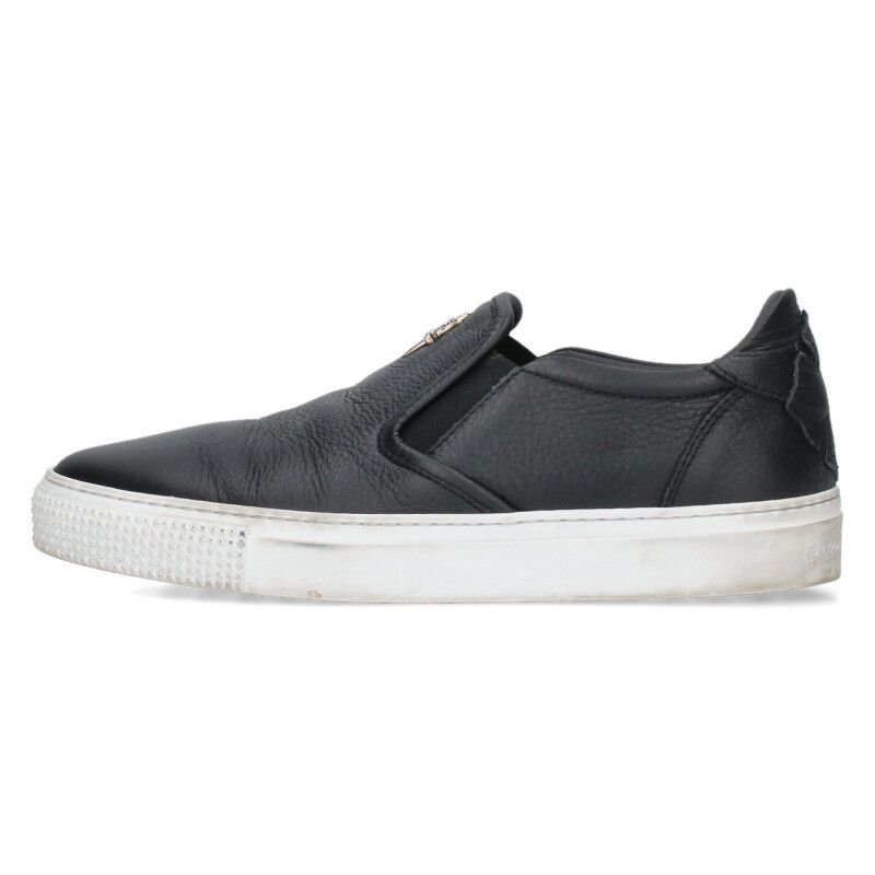 クロムハーツ SLIP ON BLK CALF/スリッポン CHプラスレザー