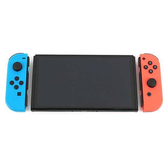 [bn:15] 任天堂　Nintendo Switch 有機ELモデル　HEG-S-KABAA　ネオンブルー・ネオンレッド　ドック・ストラップなし  元箱あり