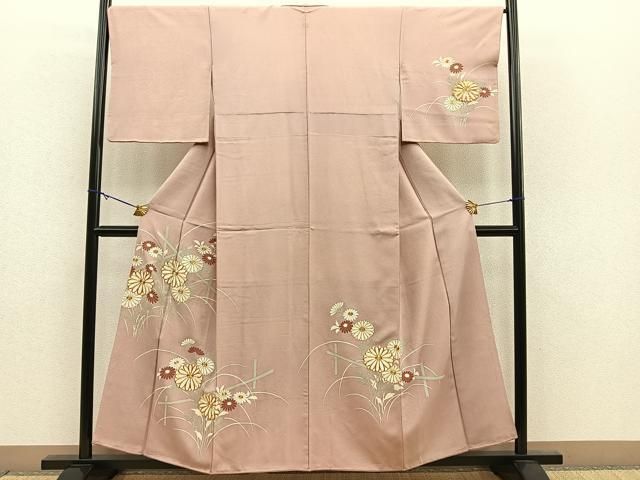 平和屋着物□訪問着 総刺繍 駒刺繍 遠山亀甲花文 暈し