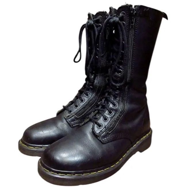 Dr.Martens 14ホール ダブルジップブーツ UK 23cm レザー