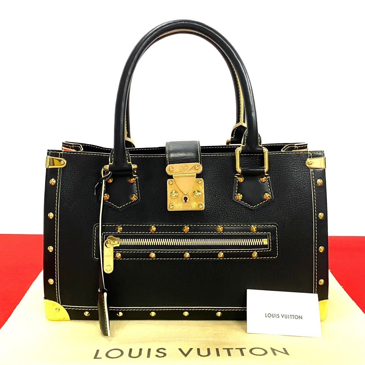 極 美品 LOUIS VUITTON ルイヴィトン スハリ ファビュロー ロゴ 金具 