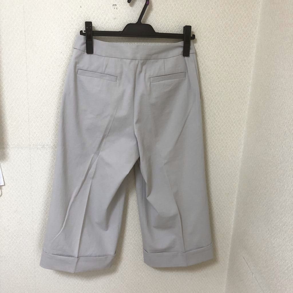 sutseso（スチェッソ）さらさら 8分丈ワイドパンツ グレー - メルカリ