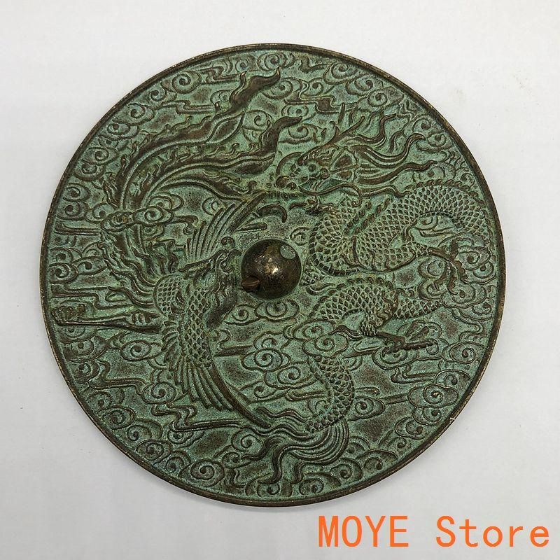 銅 細工 戦国銅鏡 龍鳳銅鏡 装飾品 工芸品 美術品 置物 - メルカリ